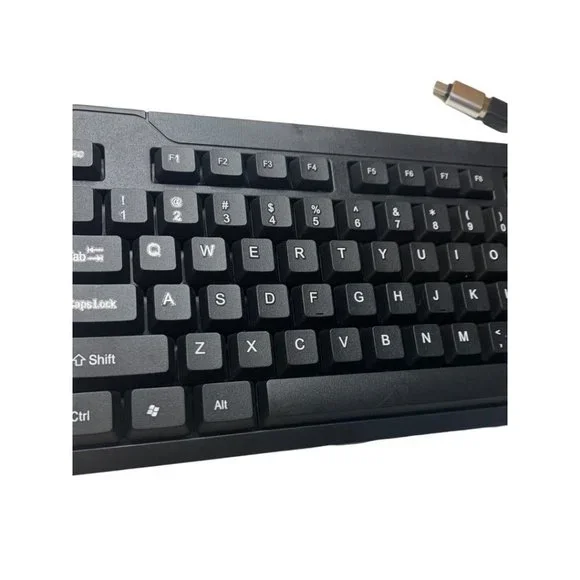 iMicro KB-US0803 104-Key Wired USB English Keyboard Black - Picture 4 of 15